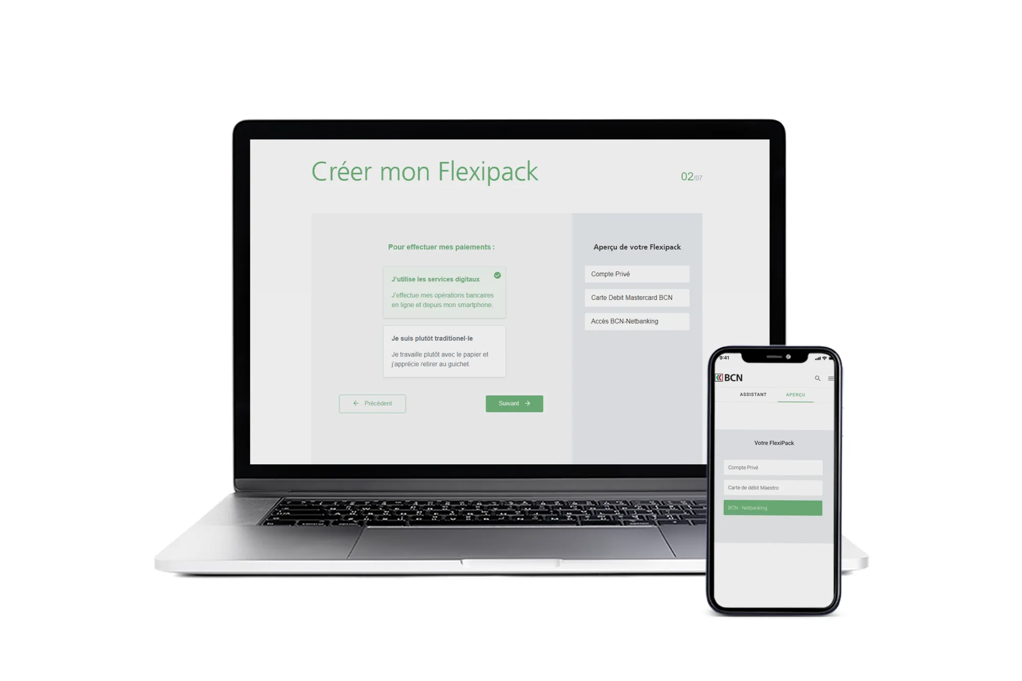 Aperçu d'une version de test du prototype
